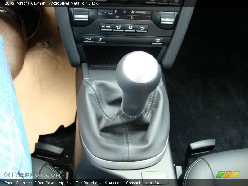 Arctic Silver Metallic / Black 2009 Porsche Cayman