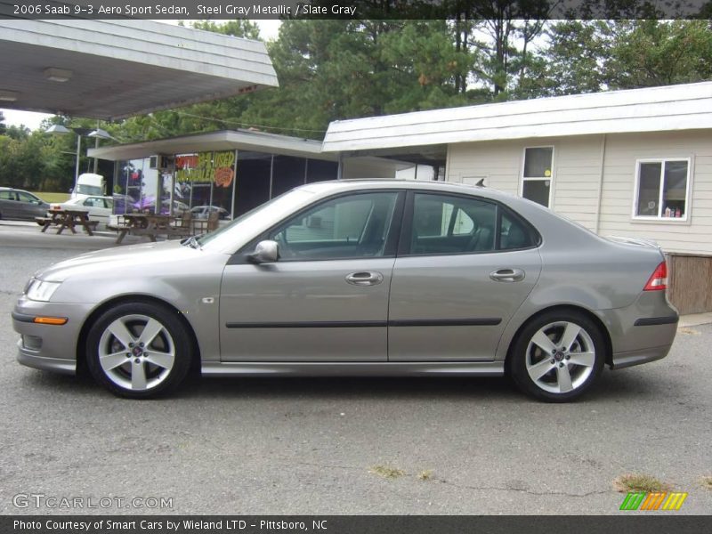 Steel Gray Metallic / Slate Gray 2006 Saab 9-3 Aero Sport Sedan