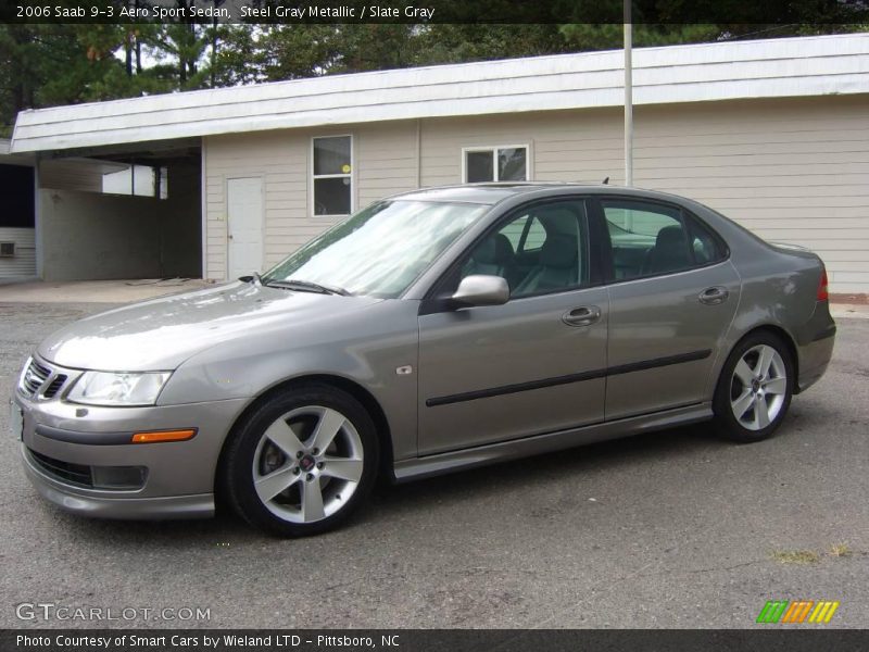Steel Gray Metallic / Slate Gray 2006 Saab 9-3 Aero Sport Sedan