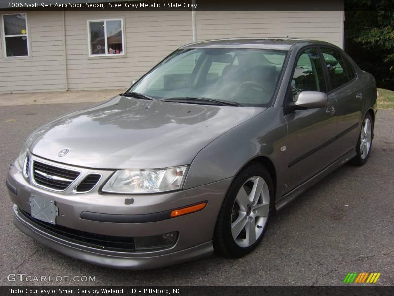 Steel Gray Metallic / Slate Gray 2006 Saab 9-3 Aero Sport Sedan