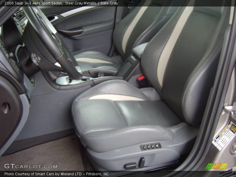 Steel Gray Metallic / Slate Gray 2006 Saab 9-3 Aero Sport Sedan