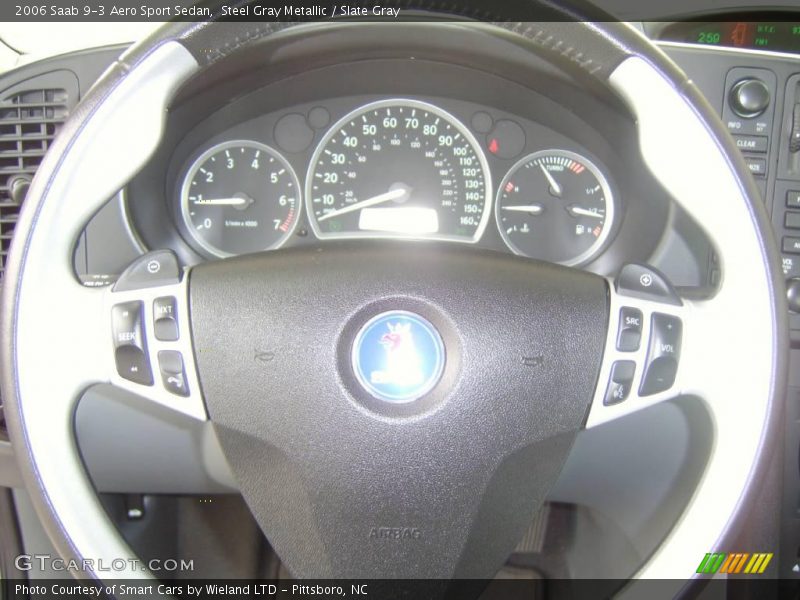 Steel Gray Metallic / Slate Gray 2006 Saab 9-3 Aero Sport Sedan