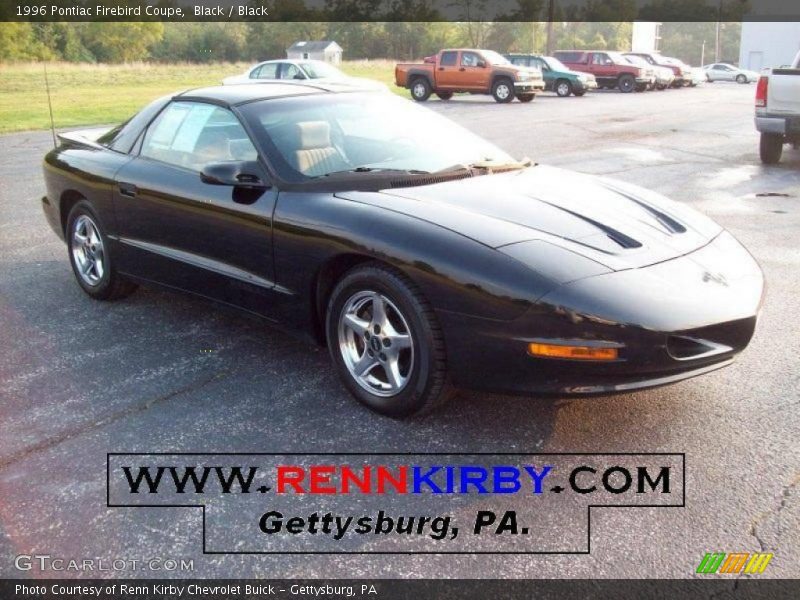 Black / Black 1996 Pontiac Firebird Coupe
