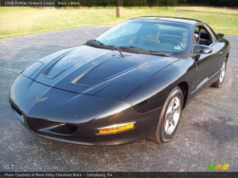 Black / Black 1996 Pontiac Firebird Coupe