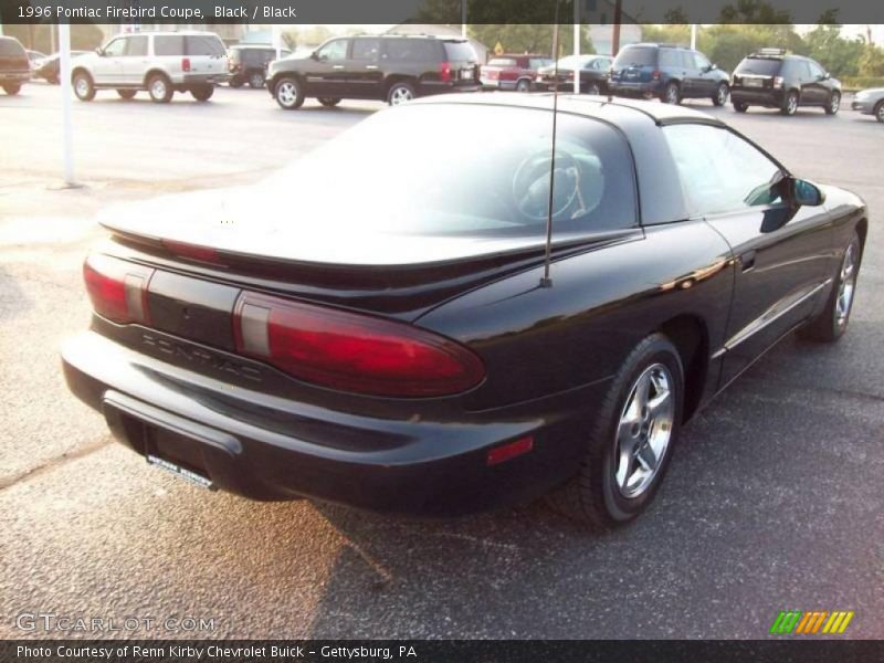 Black / Black 1996 Pontiac Firebird Coupe