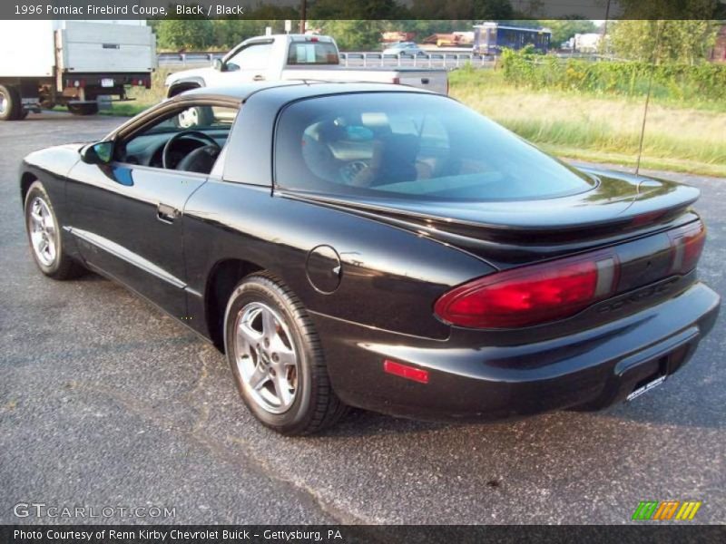 Black / Black 1996 Pontiac Firebird Coupe