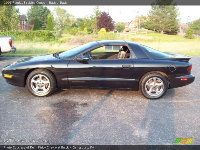 Black / Black 1996 Pontiac Firebird Coupe