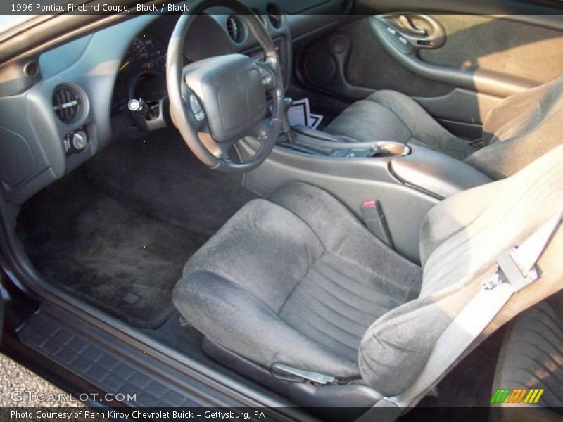 Black / Black 1996 Pontiac Firebird Coupe