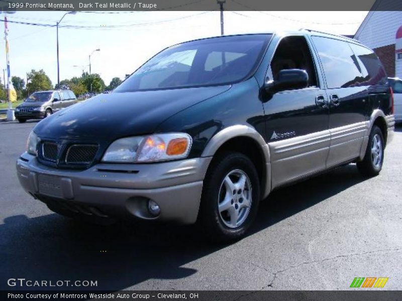 Dark Teal Metallic / Taupe 1999 Pontiac Montana