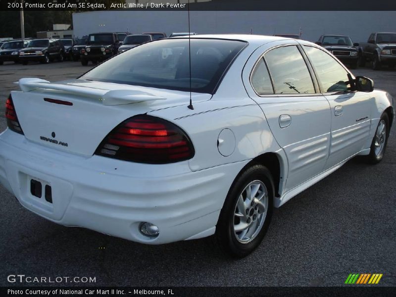 Arctic White / Dark Pewter 2001 Pontiac Grand Am SE Sedan