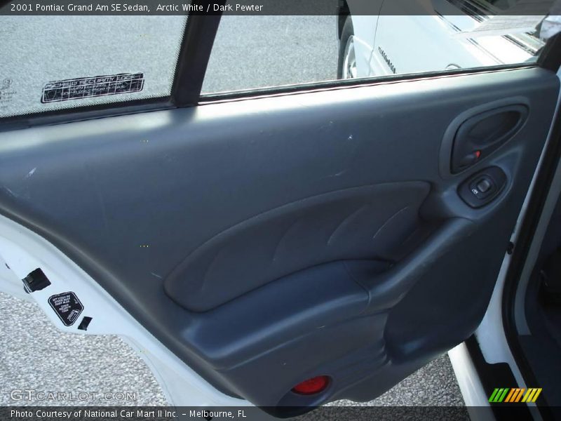 Arctic White / Dark Pewter 2001 Pontiac Grand Am SE Sedan