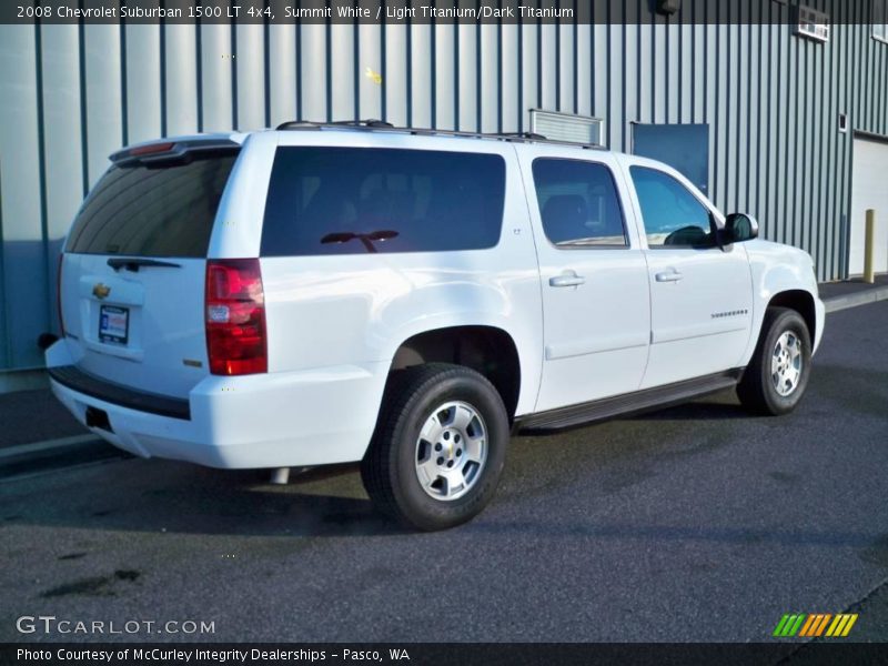 Summit White / Light Titanium/Dark Titanium 2008 Chevrolet Suburban 1500 LT 4x4
