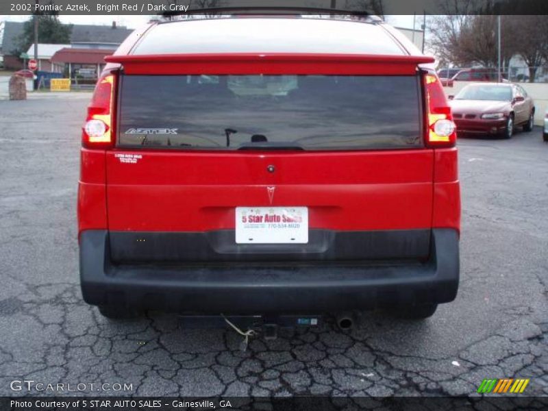 Bright Red / Dark Gray 2002 Pontiac Aztek