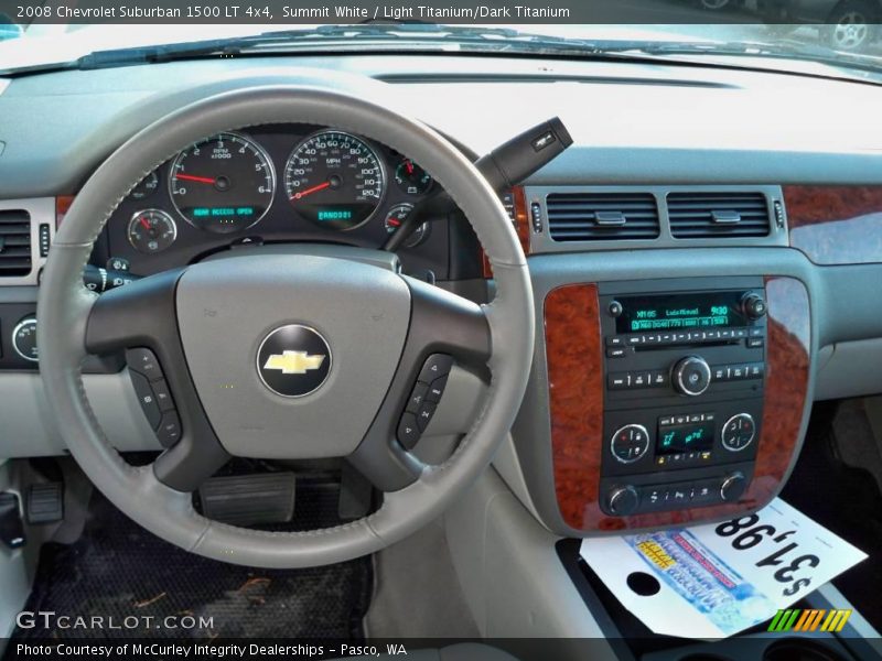 Summit White / Light Titanium/Dark Titanium 2008 Chevrolet Suburban 1500 LT 4x4
