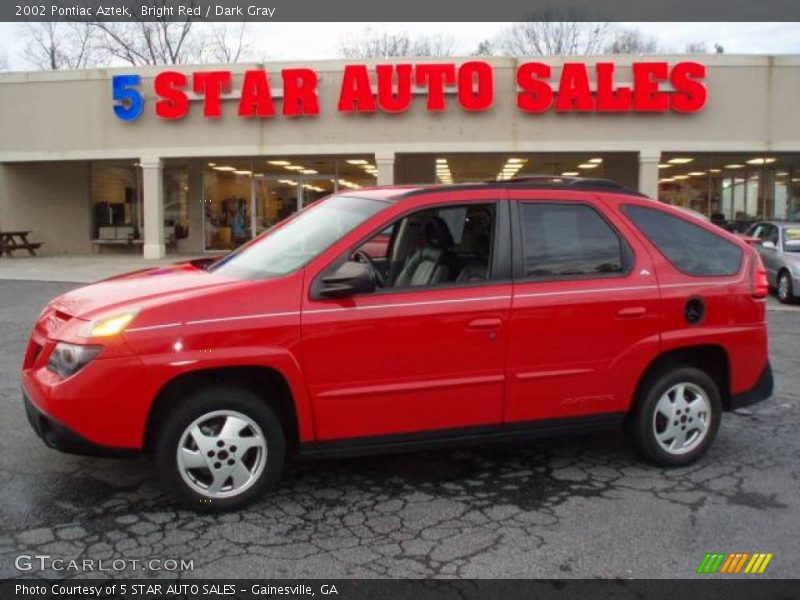 Bright Red / Dark Gray 2002 Pontiac Aztek