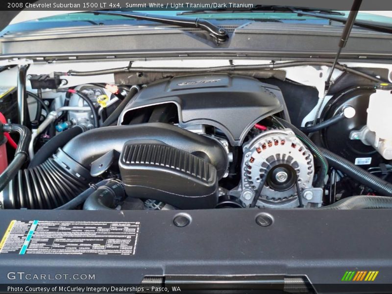 Summit White / Light Titanium/Dark Titanium 2008 Chevrolet Suburban 1500 LT 4x4