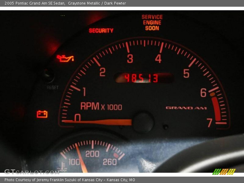 Graystone Metallic / Dark Pewter 2005 Pontiac Grand Am SE Sedan