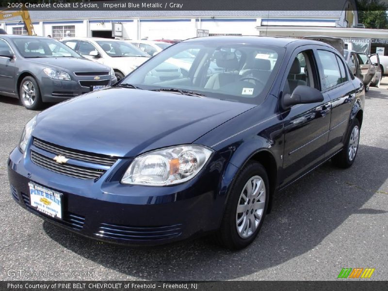 Imperial Blue Metallic / Gray 2009 Chevrolet Cobalt LS Sedan