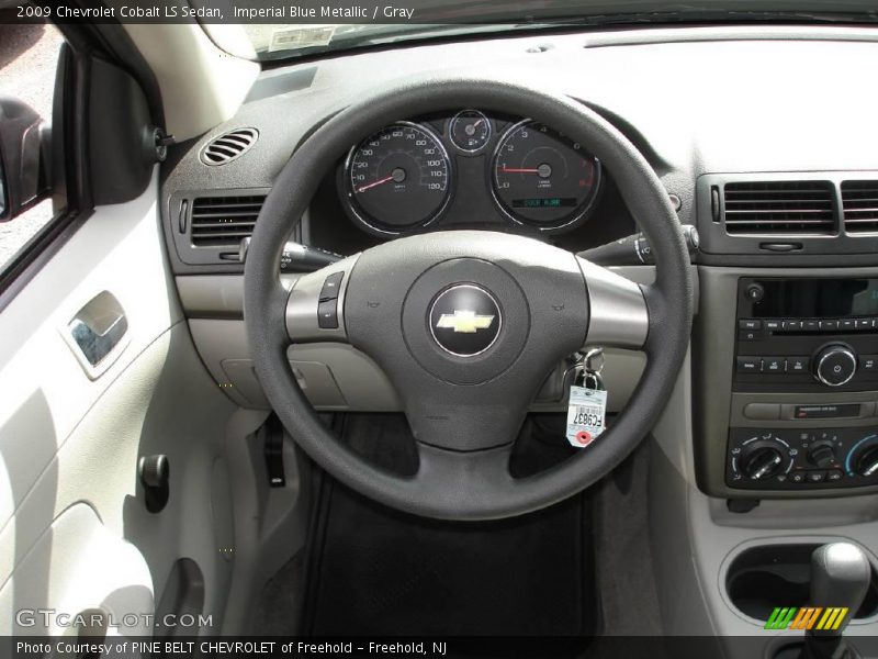 Imperial Blue Metallic / Gray 2009 Chevrolet Cobalt LS Sedan