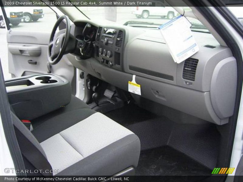 Summit White / Dark Titanium 2009 Chevrolet Silverado 1500 LS Regular Cab 4x4