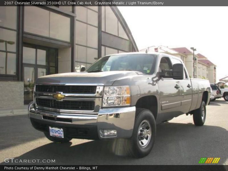 Graystone Metallic / Light Titanium/Ebony 2007 Chevrolet Silverado 3500HD LT Crew Cab 4x4