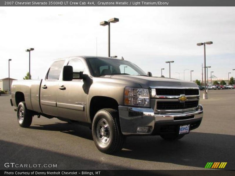 Graystone Metallic / Light Titanium/Ebony 2007 Chevrolet Silverado 3500HD LT Crew Cab 4x4