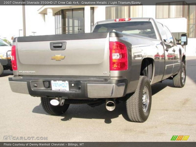 Graystone Metallic / Light Titanium/Ebony 2007 Chevrolet Silverado 3500HD LT Crew Cab 4x4