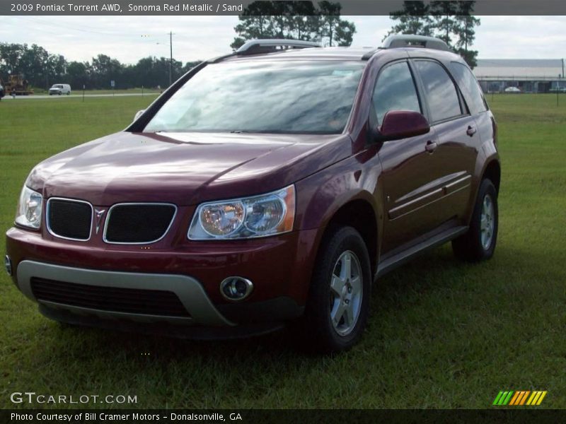 Sonoma Red Metallic / Sand 2009 Pontiac Torrent AWD