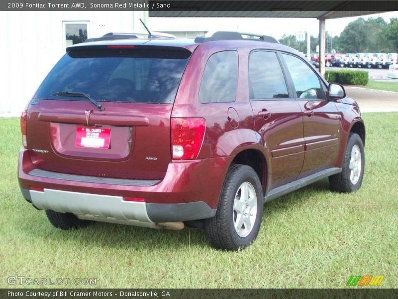 Sonoma Red Metallic / Sand 2009 Pontiac Torrent AWD