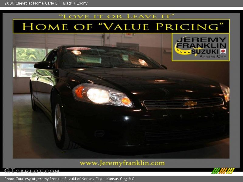Black / Ebony 2006 Chevrolet Monte Carlo LT