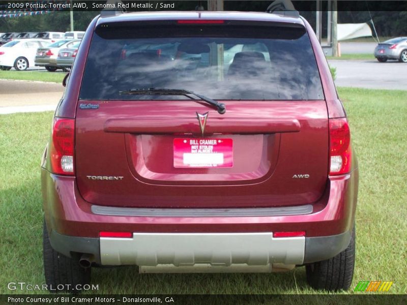 Sonoma Red Metallic / Sand 2009 Pontiac Torrent AWD