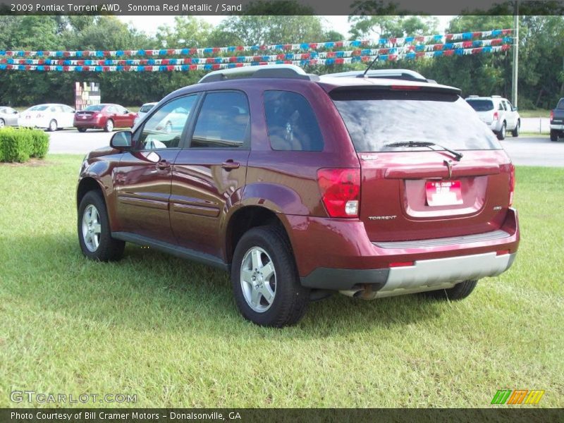Sonoma Red Metallic / Sand 2009 Pontiac Torrent AWD