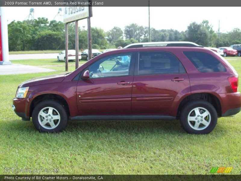 Sonoma Red Metallic / Sand 2009 Pontiac Torrent AWD