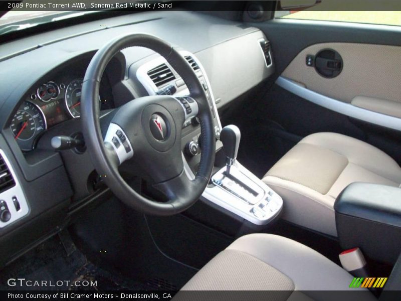 Sonoma Red Metallic / Sand 2009 Pontiac Torrent AWD