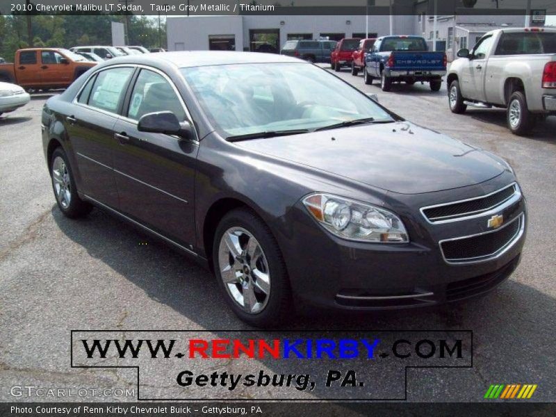 Taupe Gray Metallic / Titanium 2010 Chevrolet Malibu LT Sedan