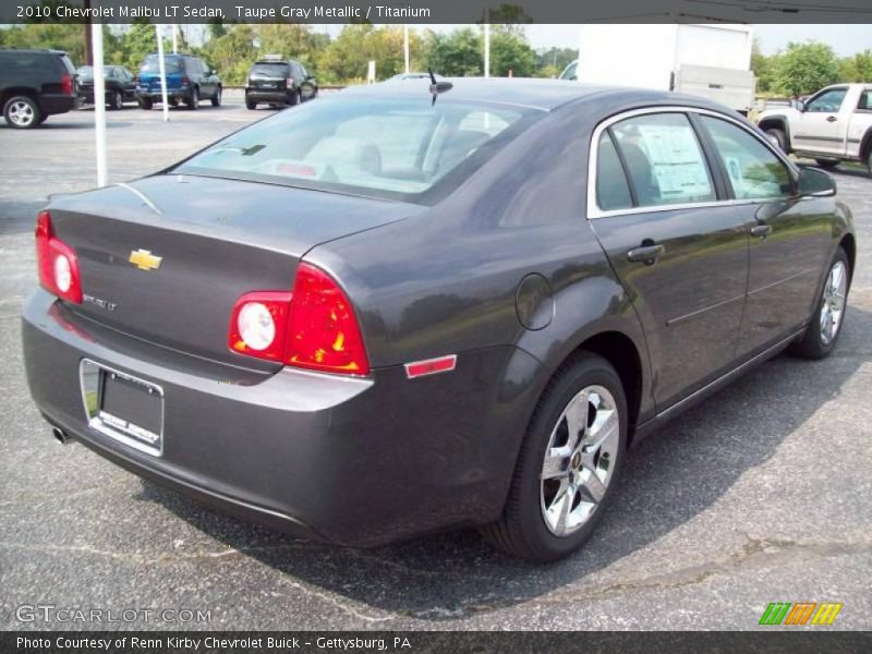 Taupe Gray Metallic / Titanium 2010 Chevrolet Malibu LT Sedan