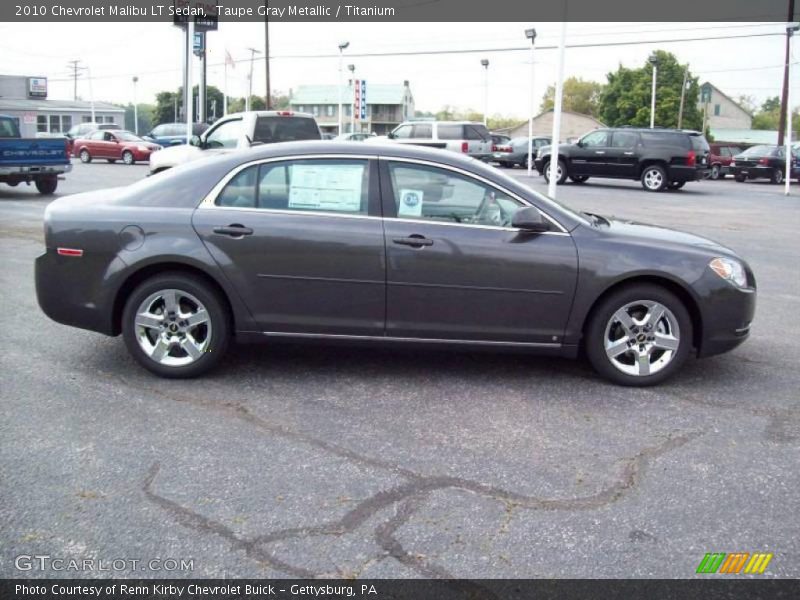 Taupe Gray Metallic / Titanium 2010 Chevrolet Malibu LT Sedan