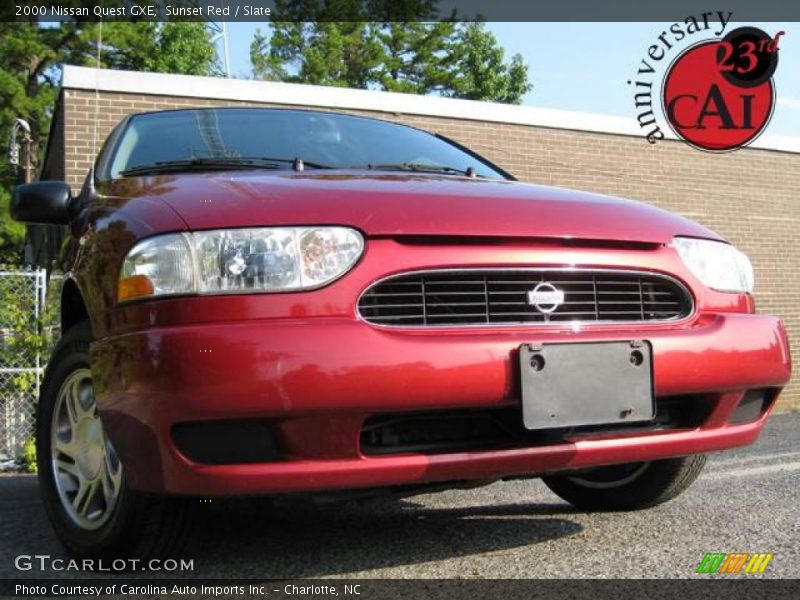 Sunset Red / Slate 2000 Nissan Quest GXE