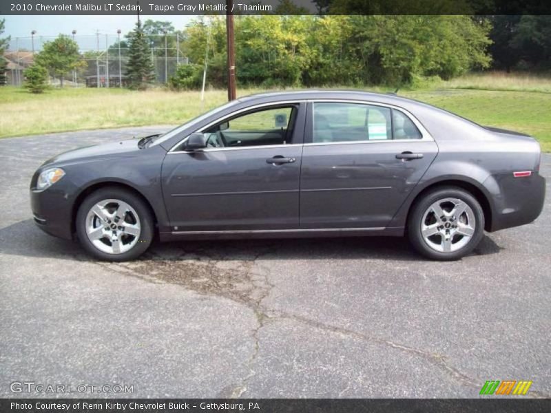 Taupe Gray Metallic / Titanium 2010 Chevrolet Malibu LT Sedan