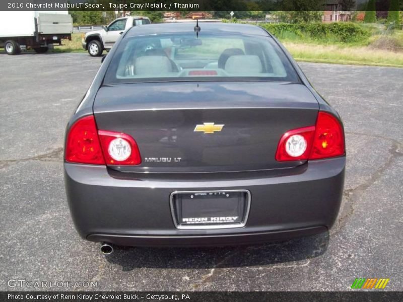 Taupe Gray Metallic / Titanium 2010 Chevrolet Malibu LT Sedan