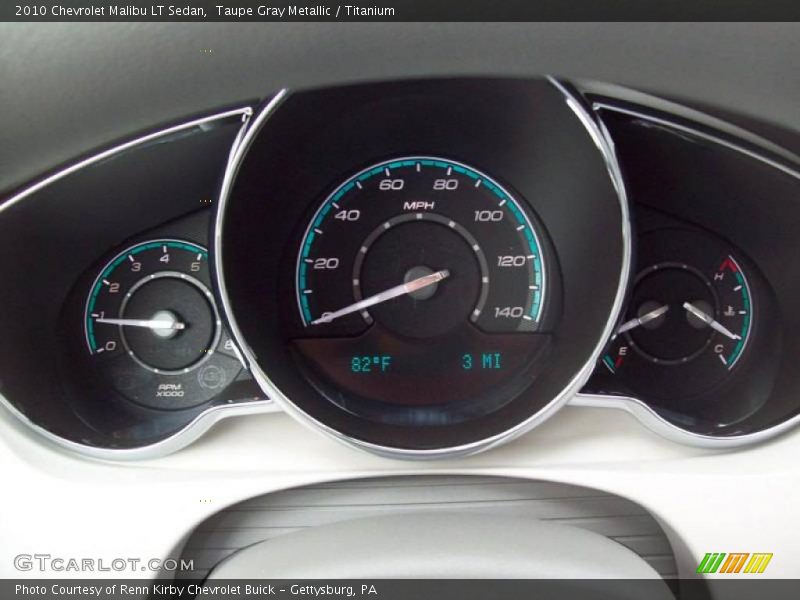 Taupe Gray Metallic / Titanium 2010 Chevrolet Malibu LT Sedan