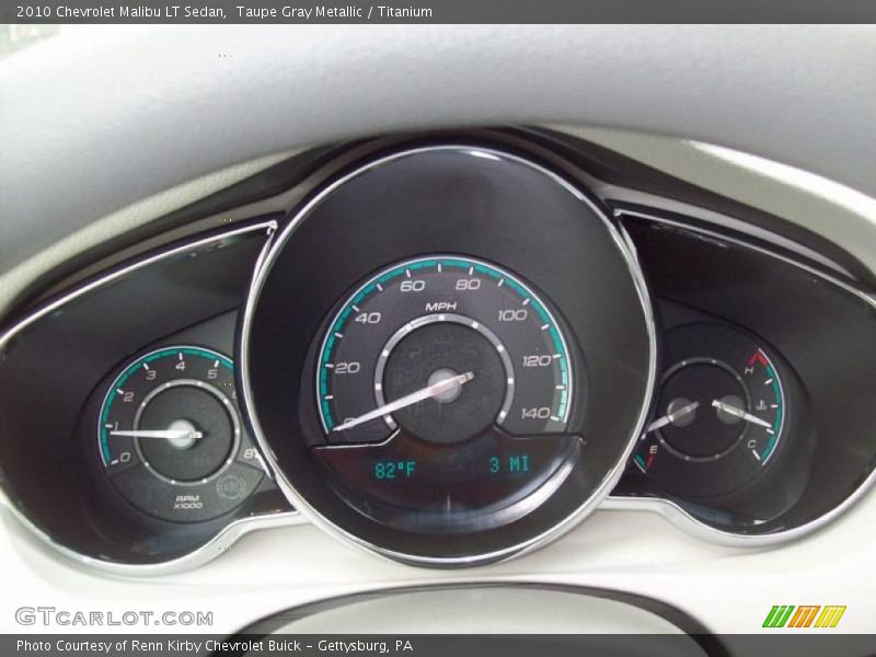 Taupe Gray Metallic / Titanium 2010 Chevrolet Malibu LT Sedan
