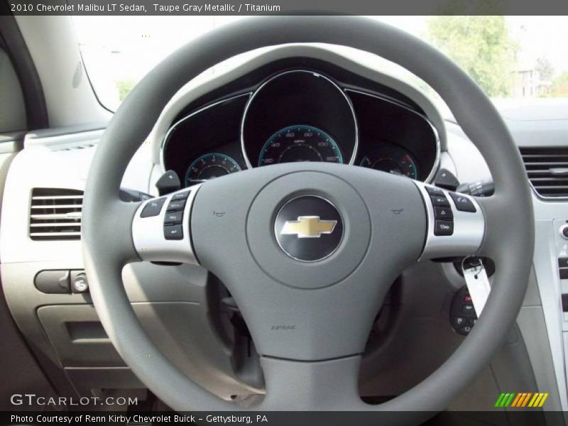 Taupe Gray Metallic / Titanium 2010 Chevrolet Malibu LT Sedan