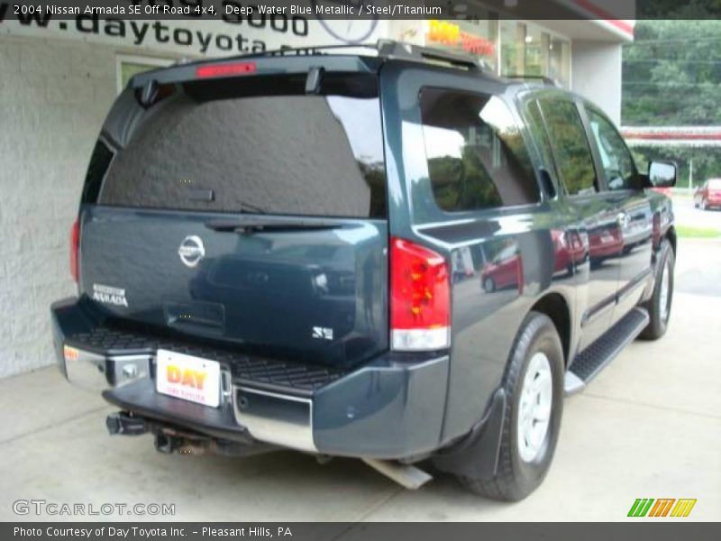 Deep Water Blue Metallic / Steel/Titanium 2004 Nissan Armada SE Off Road 4x4