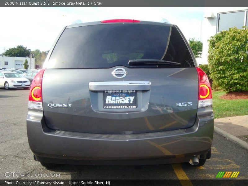 Smoke Gray Metallic / Gray 2008 Nissan Quest 3.5 S