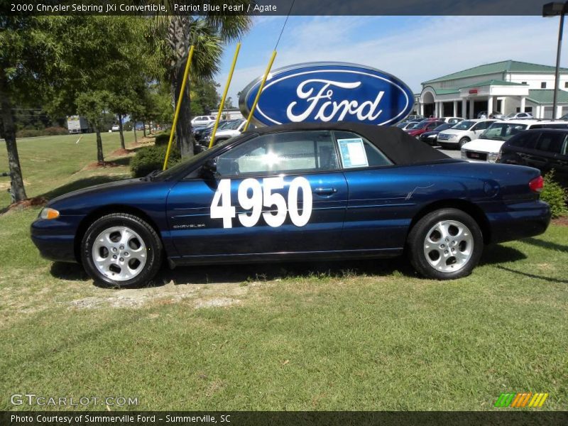 Patriot Blue Pearl / Agate 2000 Chrysler Sebring JXi Convertible