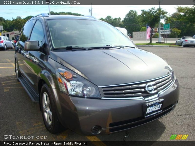 Smoke Gray Metallic / Gray 2008 Nissan Quest 3.5 S