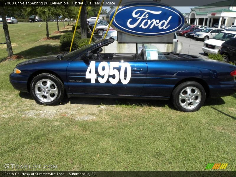 Patriot Blue Pearl / Agate 2000 Chrysler Sebring JXi Convertible