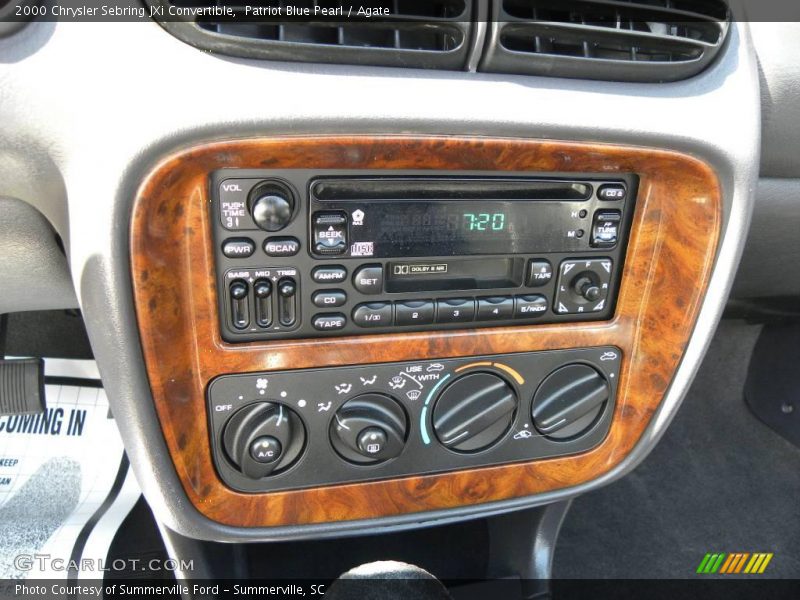 Patriot Blue Pearl / Agate 2000 Chrysler Sebring JXi Convertible