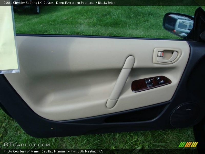 Deep Evergreen Pearlcoat / Black/Beige 2001 Chrysler Sebring LXi Coupe